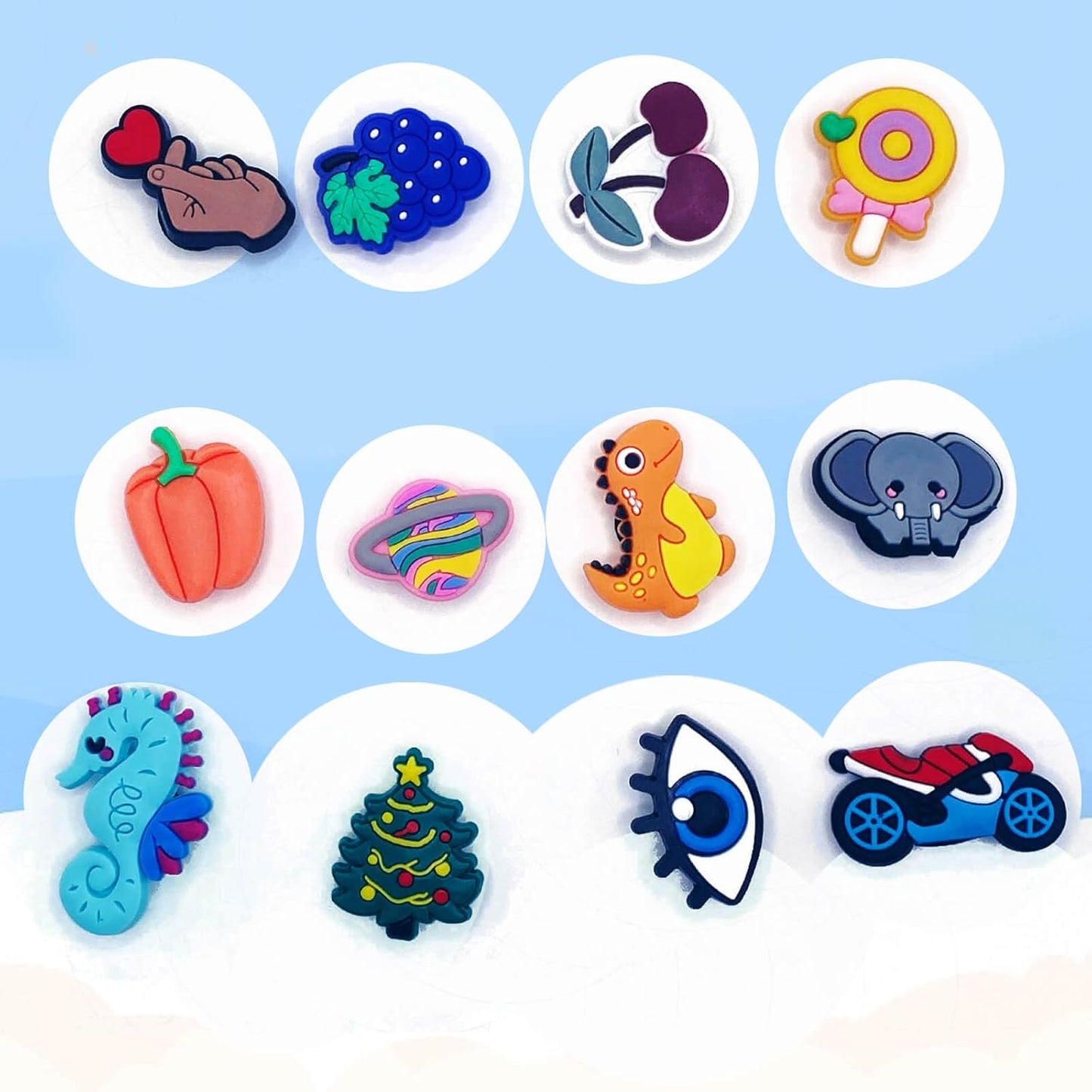 Cool Croc Charms for Kids - 50 Cartoon and Anime-Style Shoe Decoration Charms