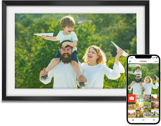 WiFi Digital Picture Frame 10.1" HD Touch - 32GB Memory, Easy Photo & Video Sharing