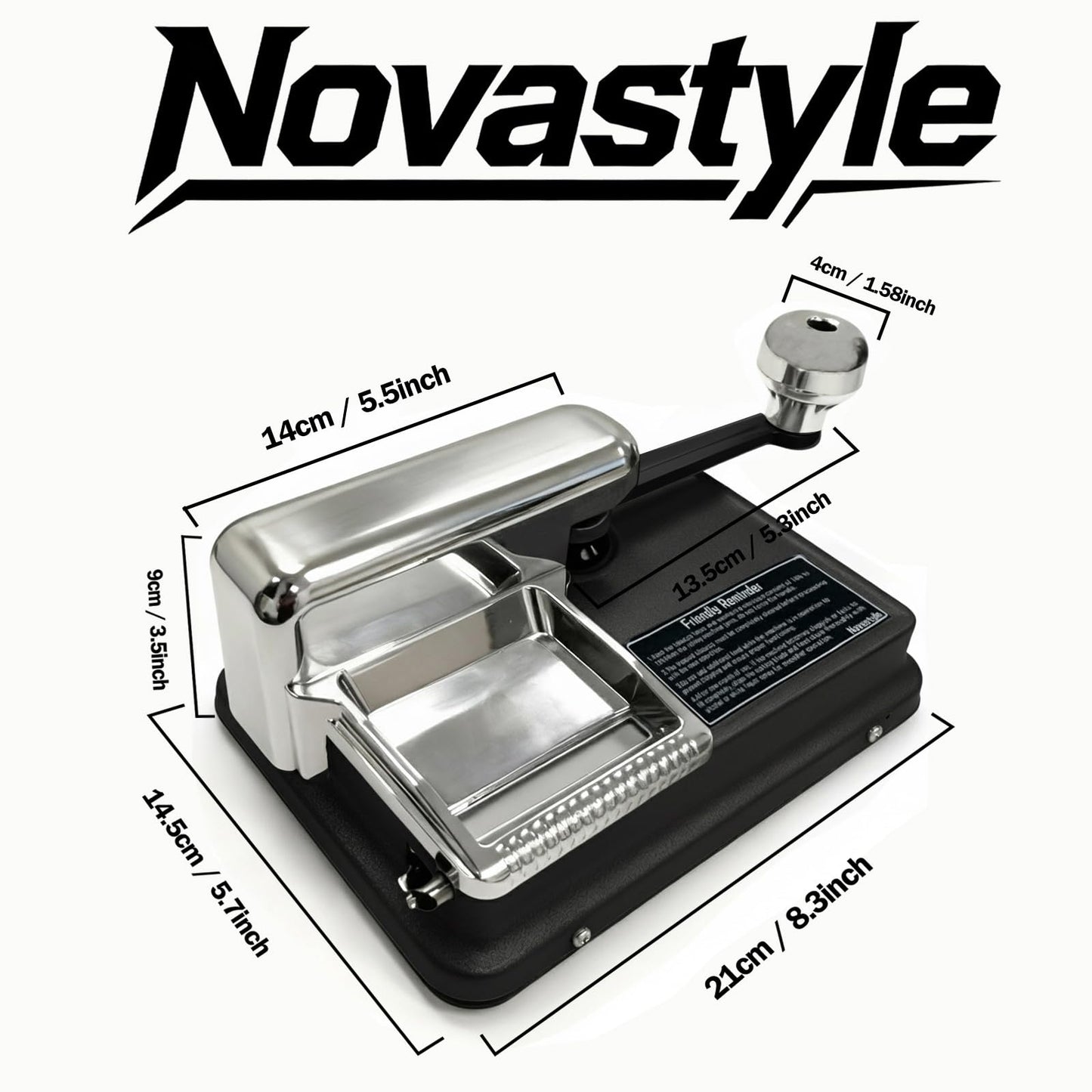 Manual Dual-Track Cigarette Rolling Machine for 8mm Tubes, Jet Black Tobacco Injector with 7-Piece Cleaning Kit