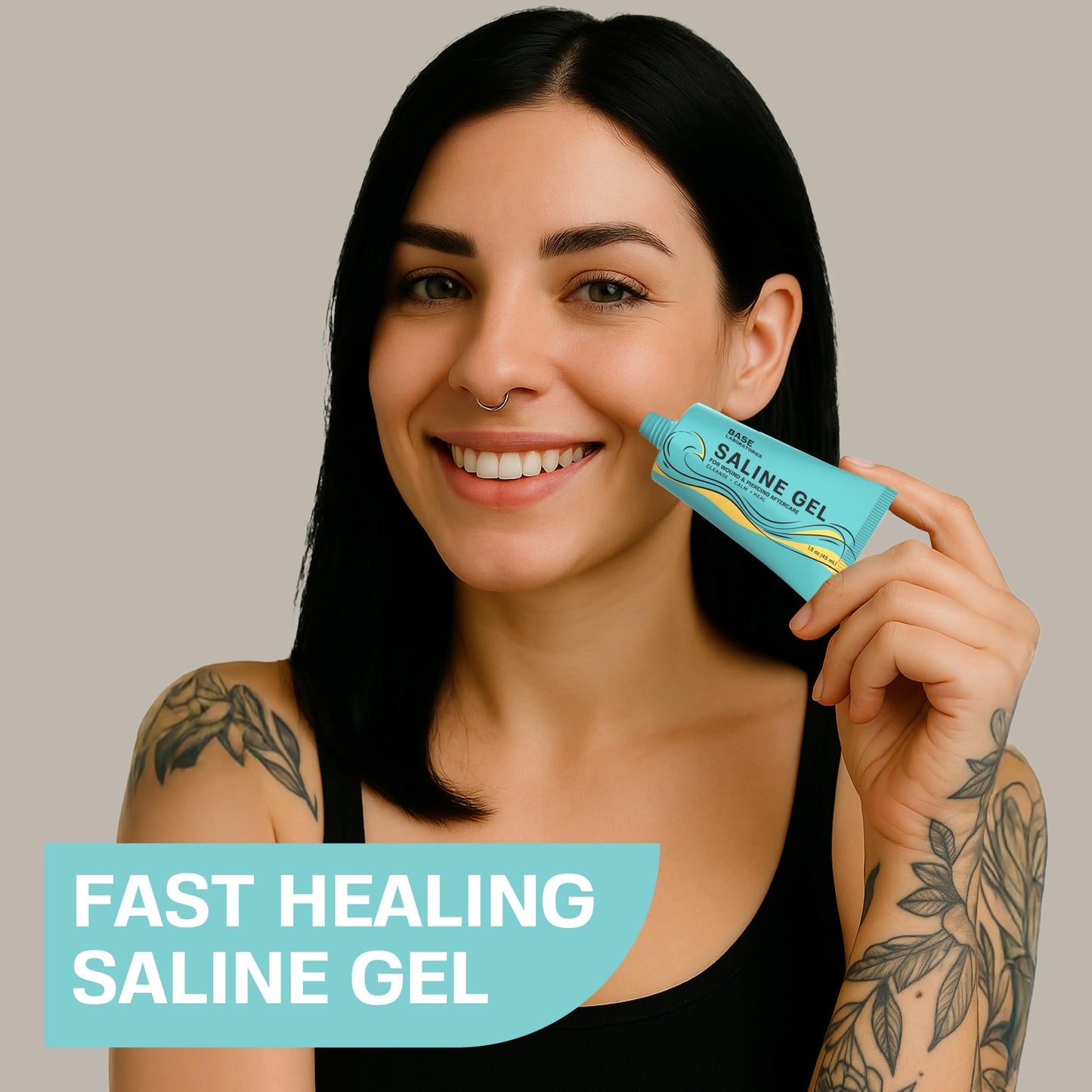Saline Gel Piercing Aftercare and Bump Solution - 3 Pack, 1.5 oz (45ml) Each