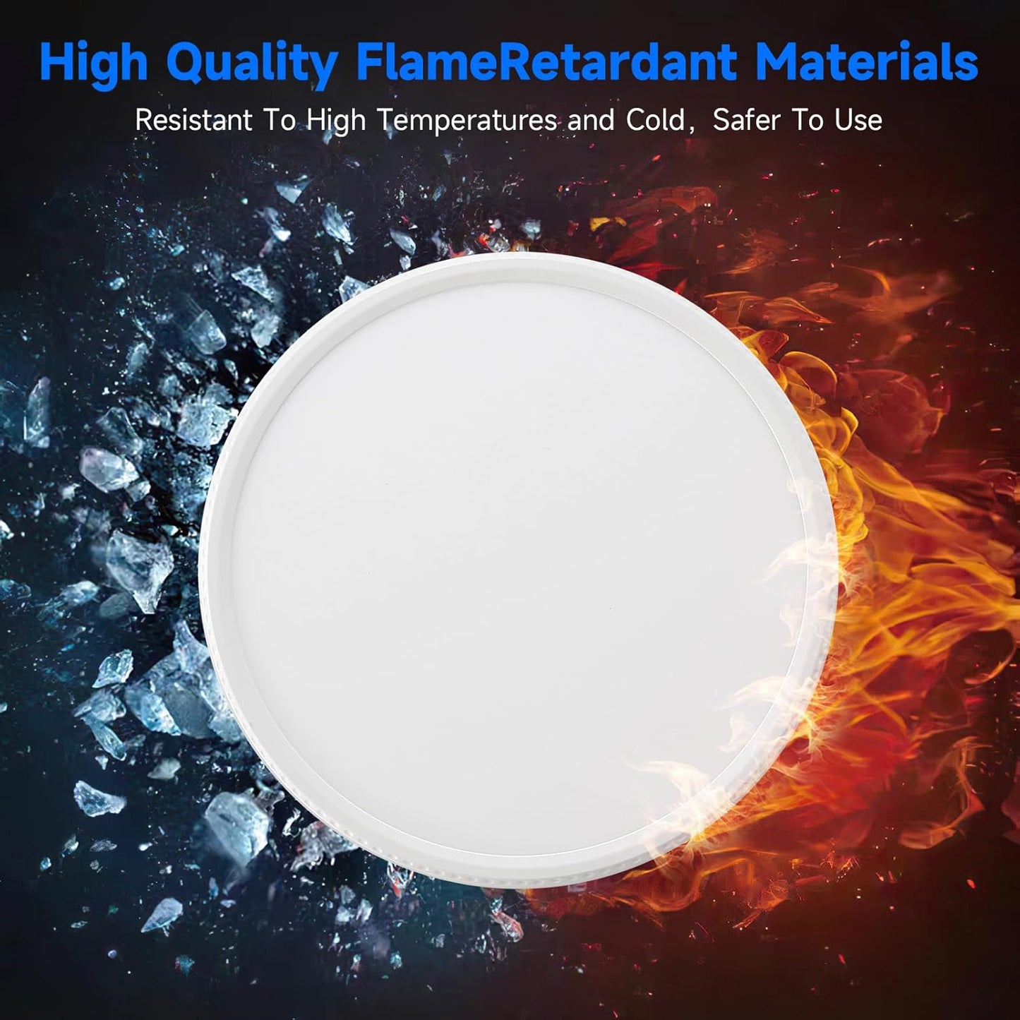 Ultra-Thin 7.5" LED Ceiling Light, 5 Selectable Colors, Super Bright & Easy Install