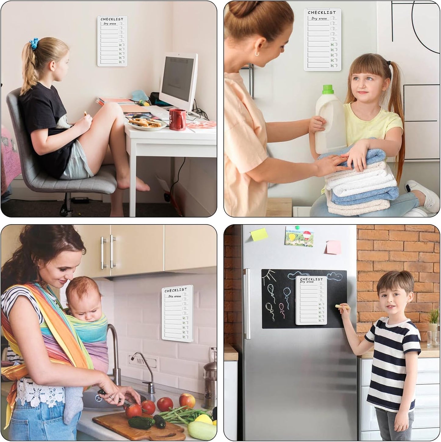 Maximize Daily Tasks: Eco-Friendly Kids Chore Chart with Green Check Mark Feature