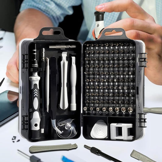 115-in-1 Precision Screwdriver Set - Professional Electronics Repair Tool Kit with CR-V Bits