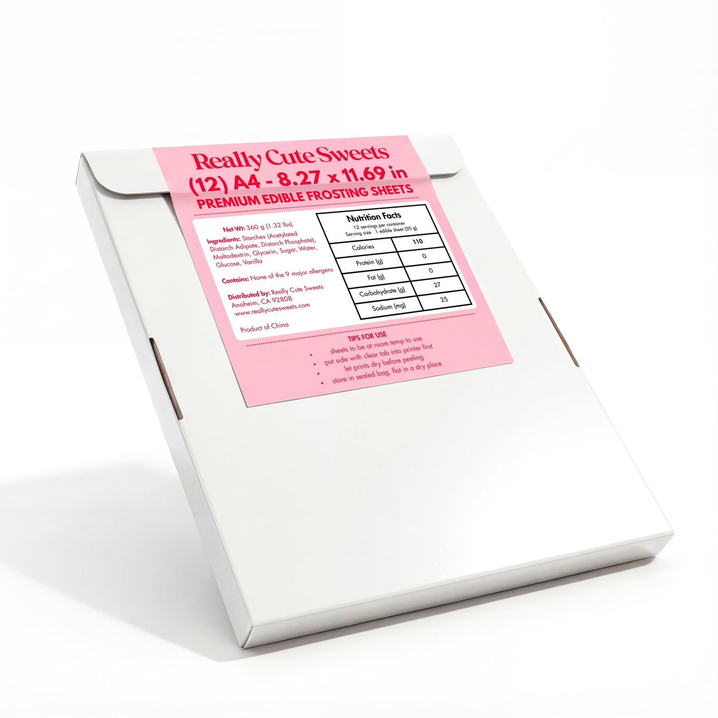 A4 Edible Frosting Sheets for Printers - 12 Pack Premium Icing Paper for Cakes and Cookies