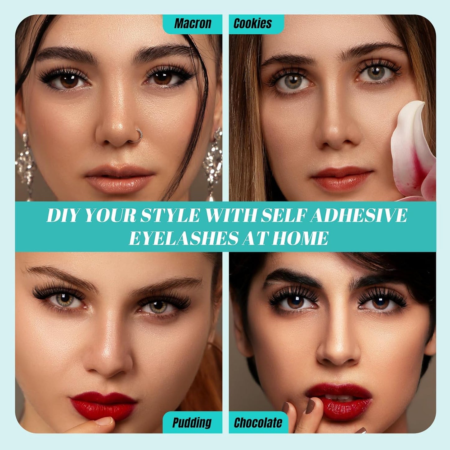 Ultimate Guide to Reusable Self-Adhesive Eyelashes: 8 Pairs with Tweezer, 4 Styles from 8-17mm for Lash Extensions at Home