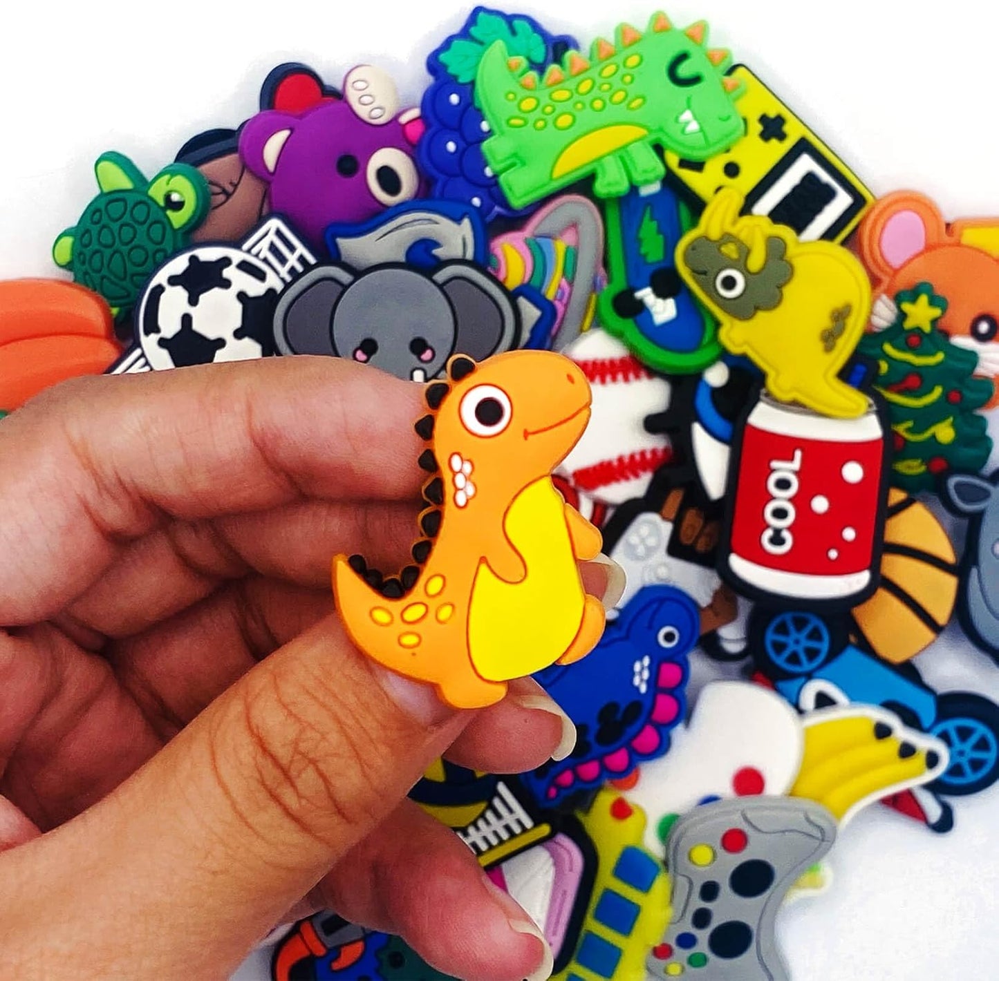Cool Croc Charms for Kids - 50 Cartoon and Anime-Style Shoe Decoration Charms