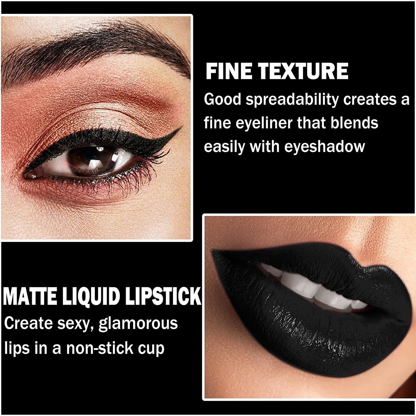 Ultimate Guide to Black Matte Lipstick & Lipliner Set for Halloween - Waterproof, Long Lasting