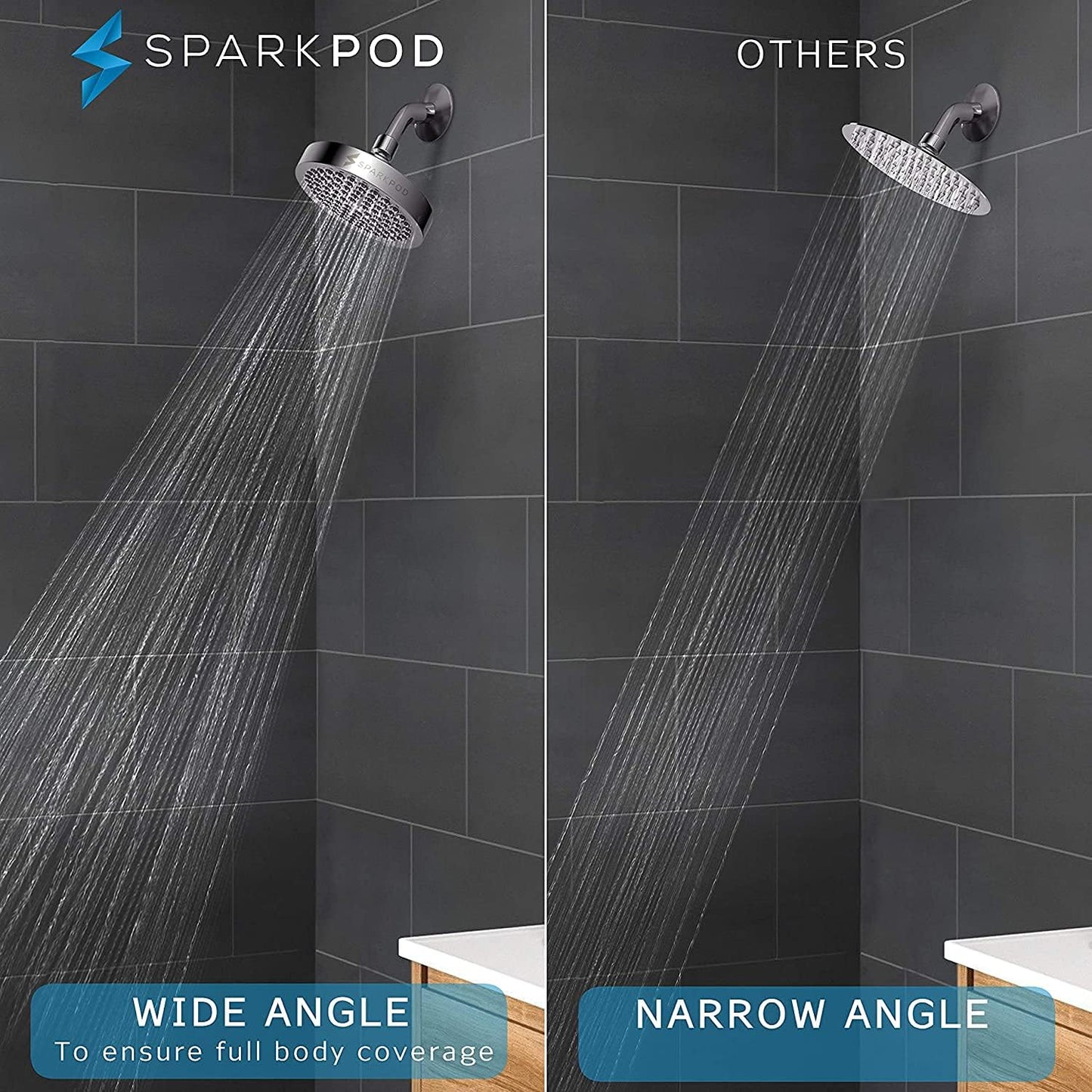 High-Pressure 6 Inch Antique Brass Rainfall Shower Head - Luxury Design with Easy Install
