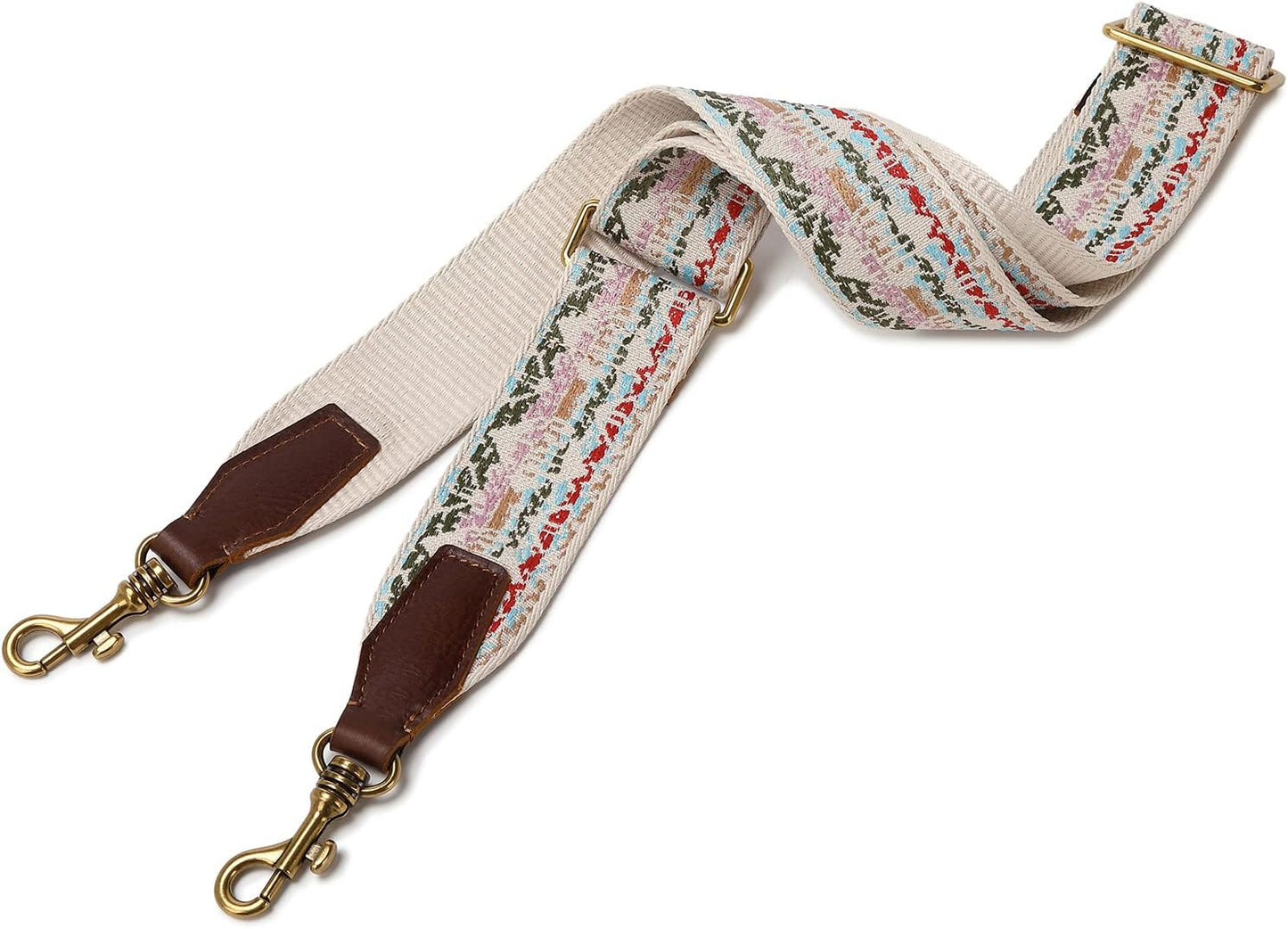 Adjustable Cowhide Head Wide Shoulder Strap for Bags and Guitars