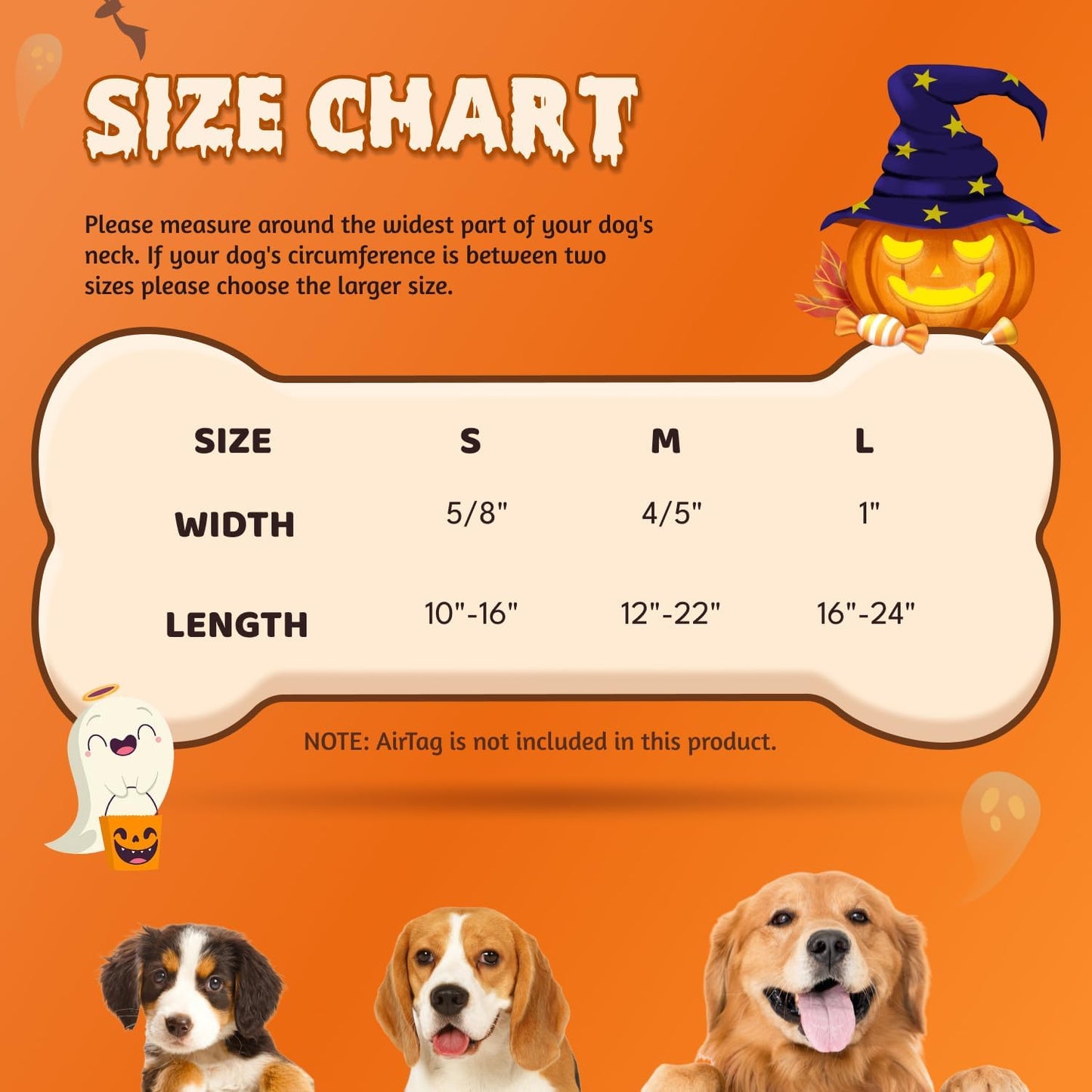 Size Small Dog Collar with AirTag Case: Adjustable, Stylish & Safe - Perfect for Tracking Pets