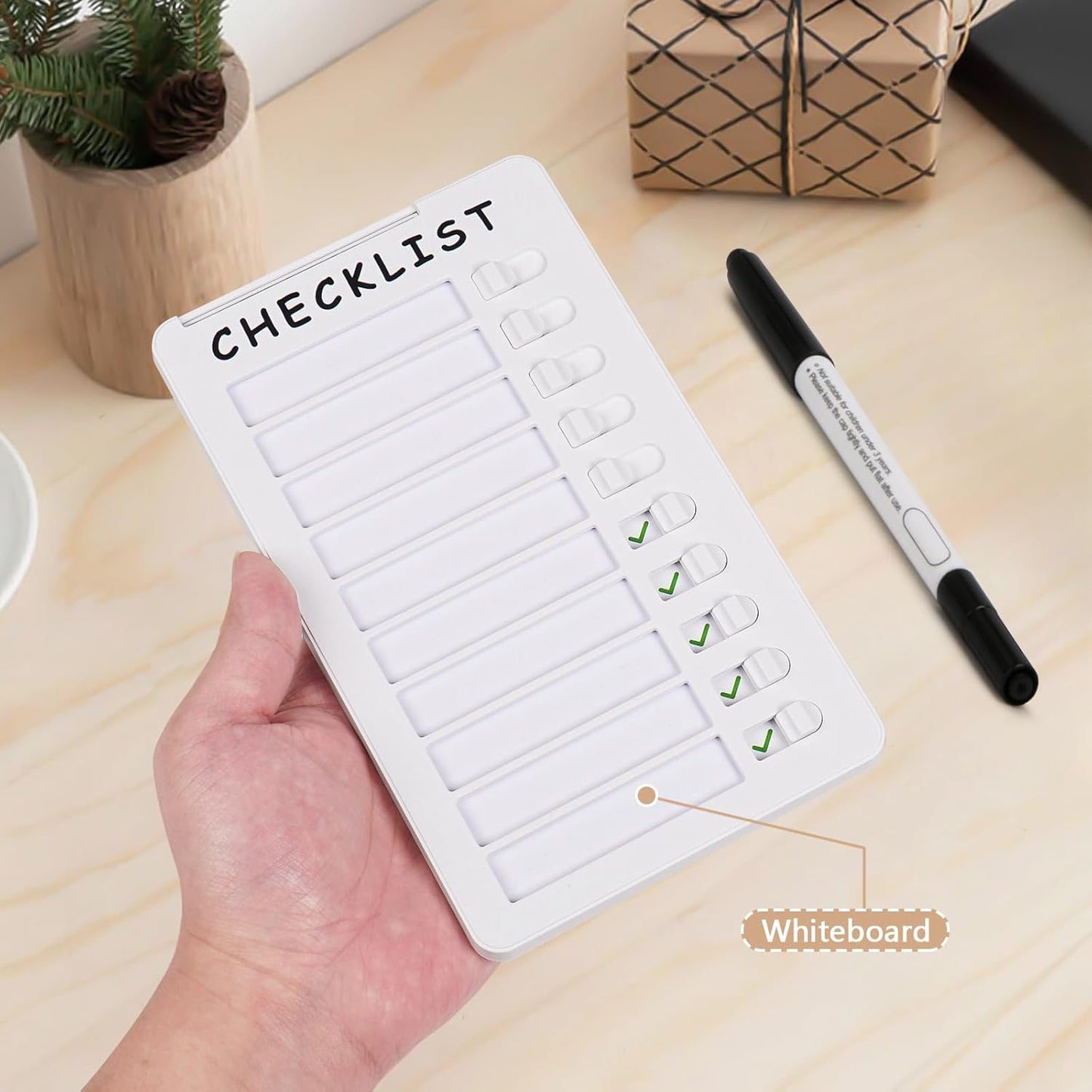 Maximize Daily Tasks: Eco-Friendly Kids Chore Chart with Green Check Mark Feature