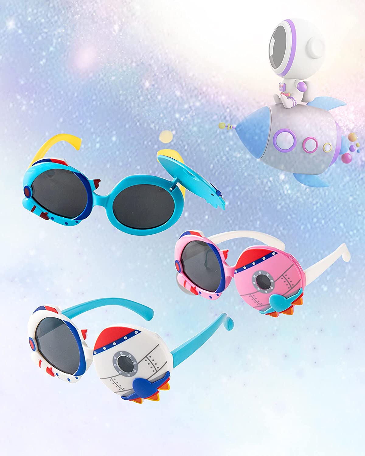 Unbreakable Kids Polarized Sunglasses w/ Flip-Up for Toddlers