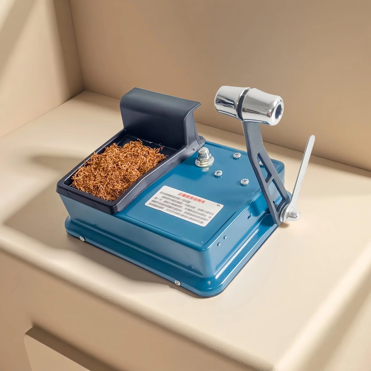 Manual Cigarette Rolling Machine for 0.31 in (8 mm) Tubes and 4.33 in (110 mm) Roller Kit