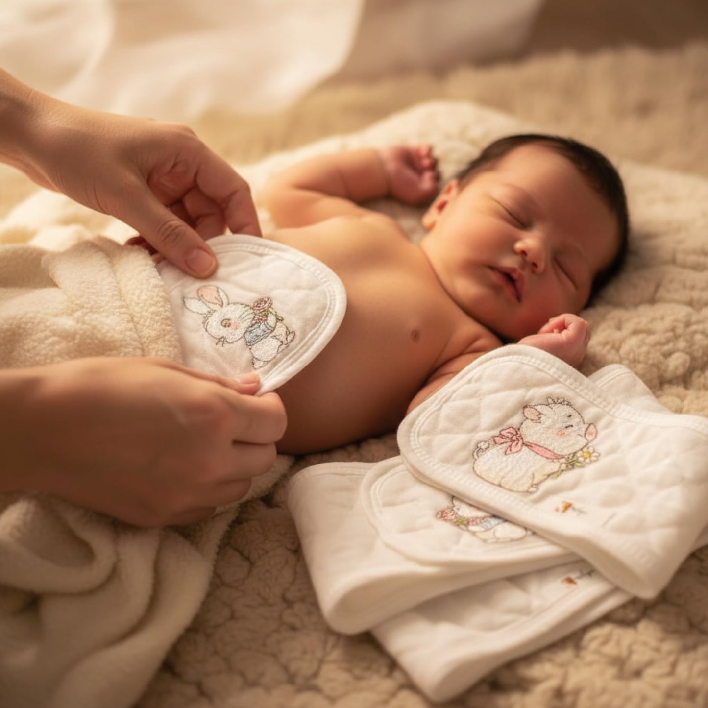 Baby Belly Button Band Umbilical Cord Cover for Newborns - Fajeros para Bebés Recién Nacidos