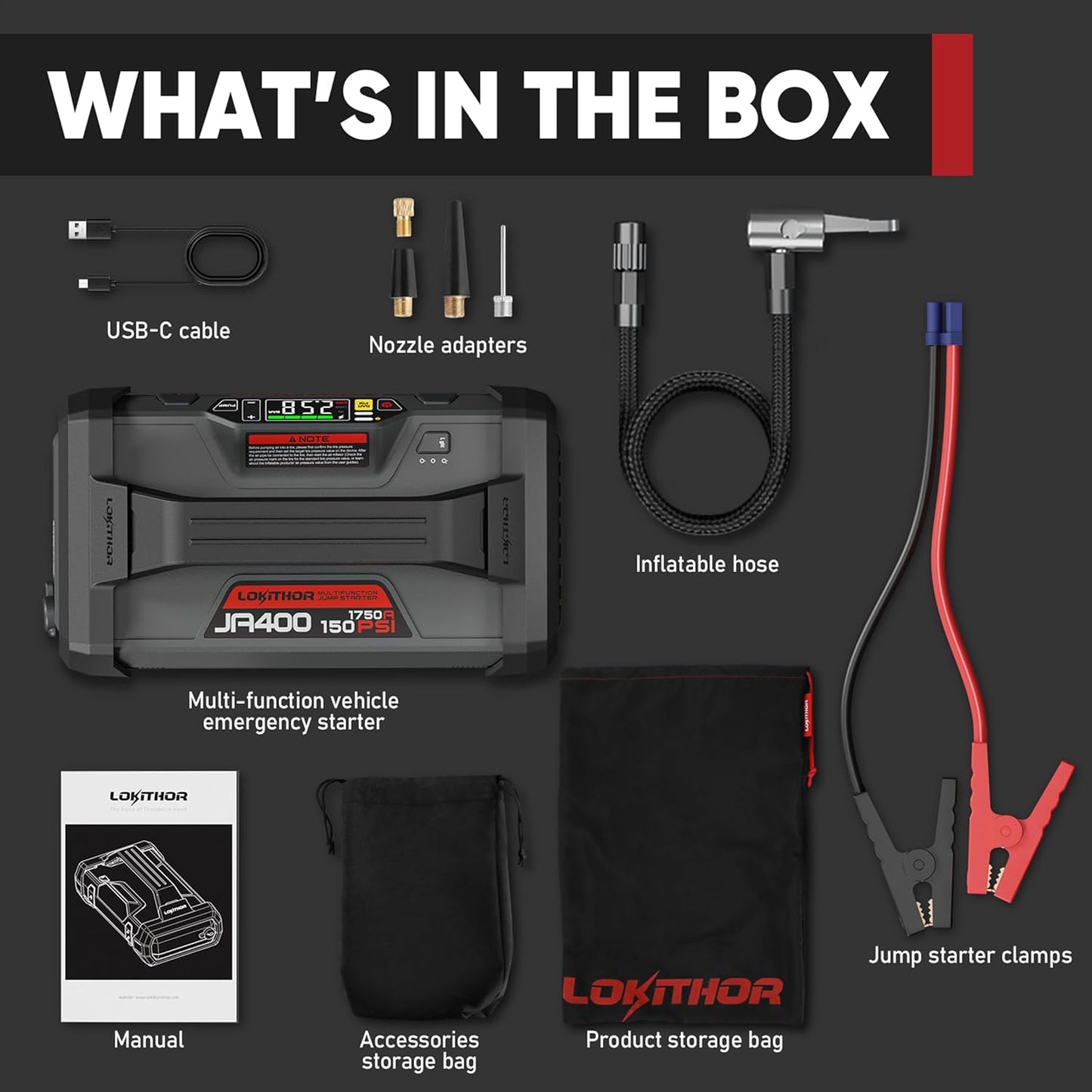 Maximize Your Vehicle's Uptime with Our 12V Jump Starter & Air Compressor for Cars & Trucks