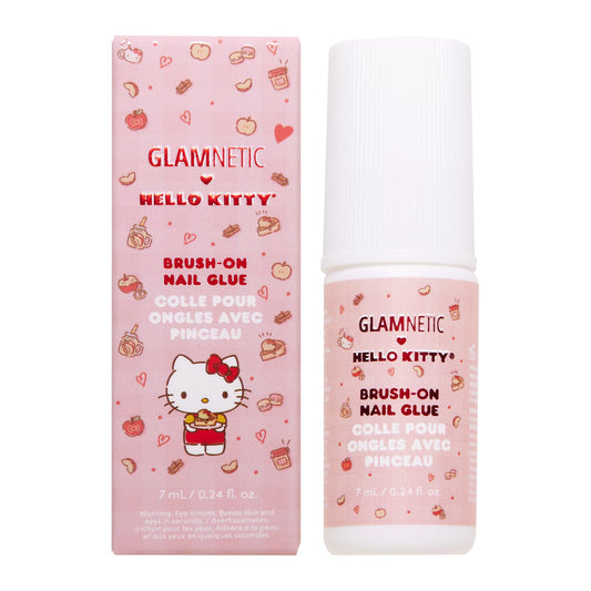 Hello Kitty x Glamnetic Super Strong Brush On Nail Glue - Mess Free Applicator - 0.24 fl. oz. (7.1 ml)