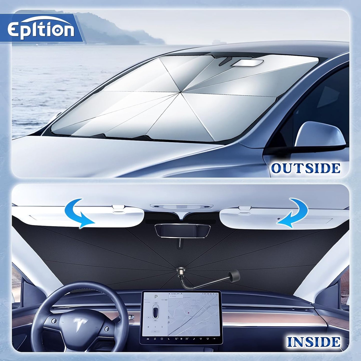 Protect Your Car Interior with a 6-Layer Titanium UV Shield Sunshade Umbrella