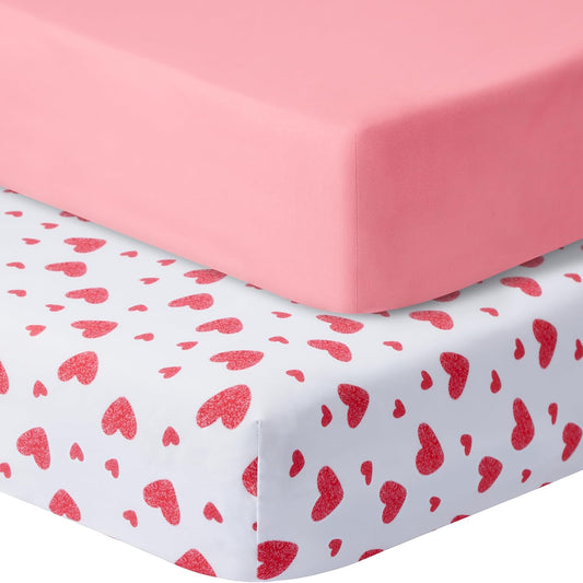 Premium Sheets for Graco Pack n Play, 38"x26", 2-Pack - Durable, Soft & Machine Washable