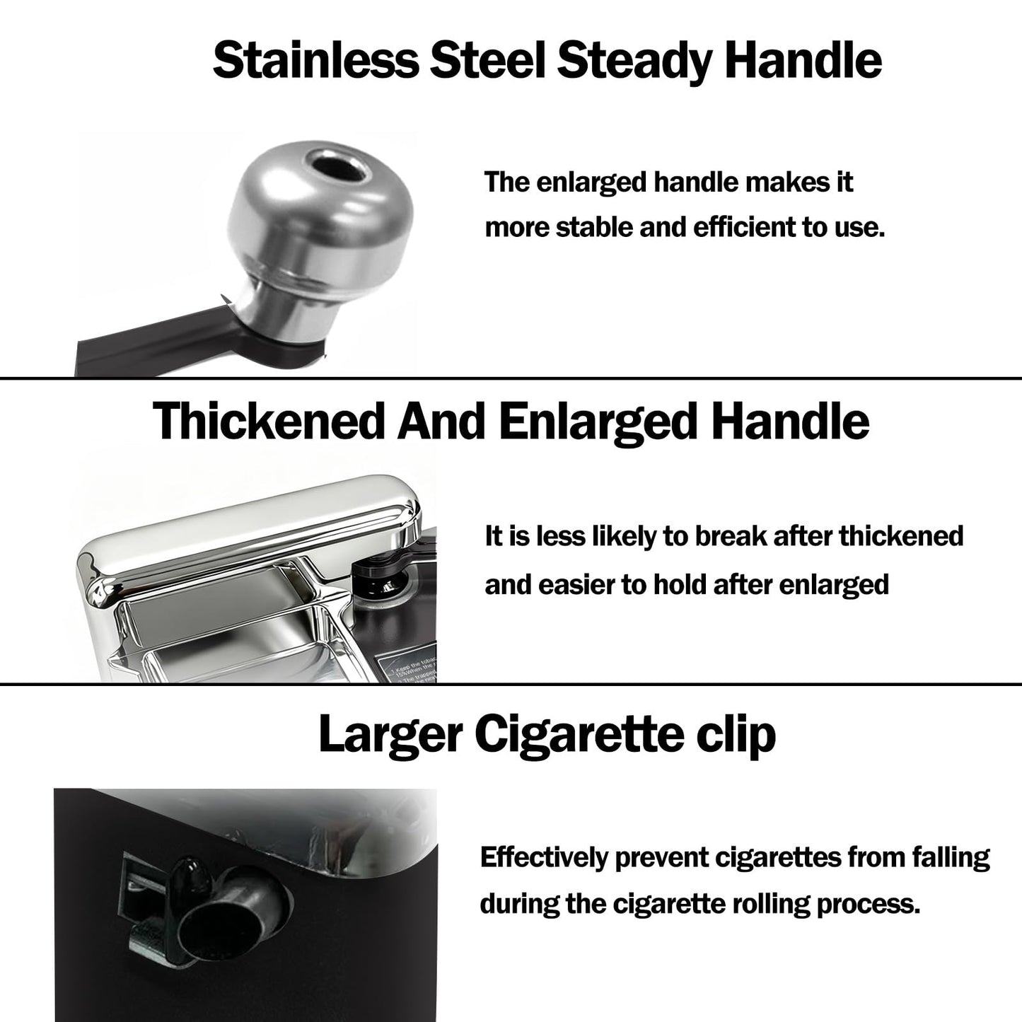 Manual Dual-Track Cigarette Rolling Machine for 8mm Tubes, Jet Black Tobacco Injector with 7-Piece Cleaning Kit
