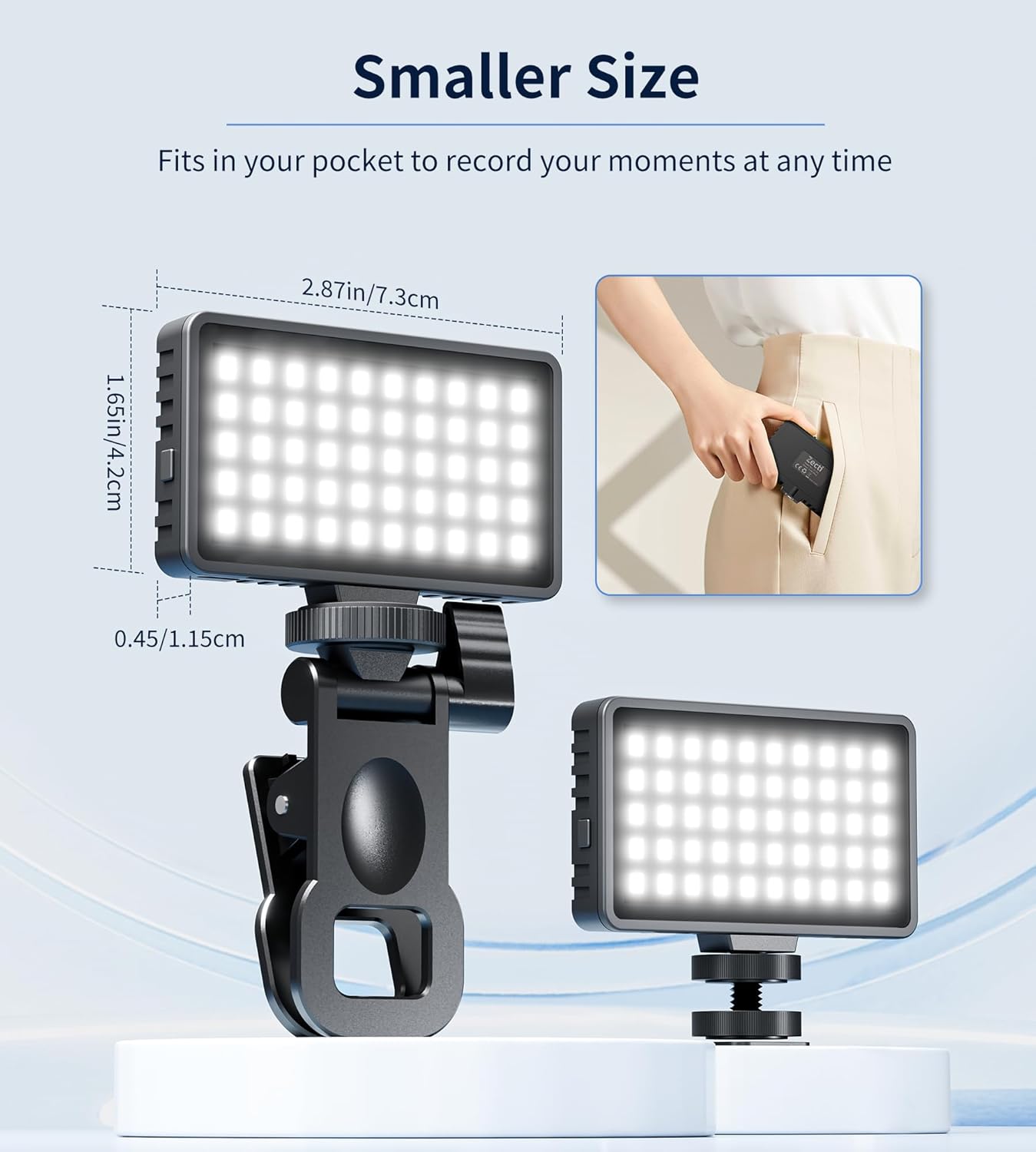 Boost Your Selfie Game with a 50 LED Phone Light for iPhones, Cameras, & More