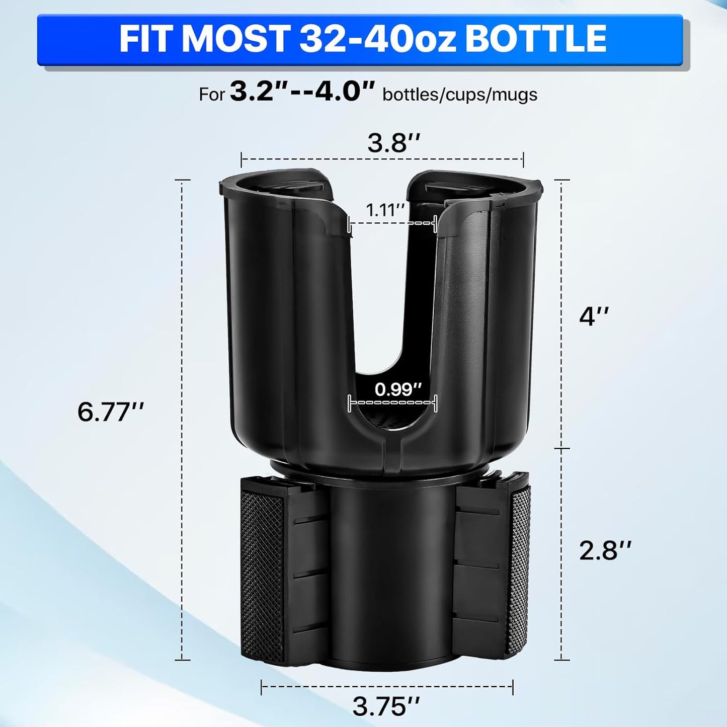 Maximize Space with Our Cup Holder Expander Adapter – Fits Yeti, Nalgene, Hydro Flasks & More!