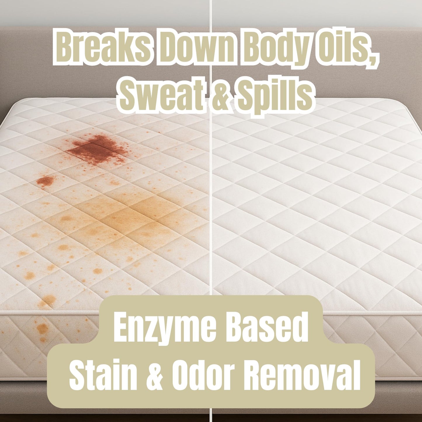 Mattress Cleaner & Deodorizer - Natural Enzyme Stain and Odor Remover - Lavender Scent - 32 fl oz