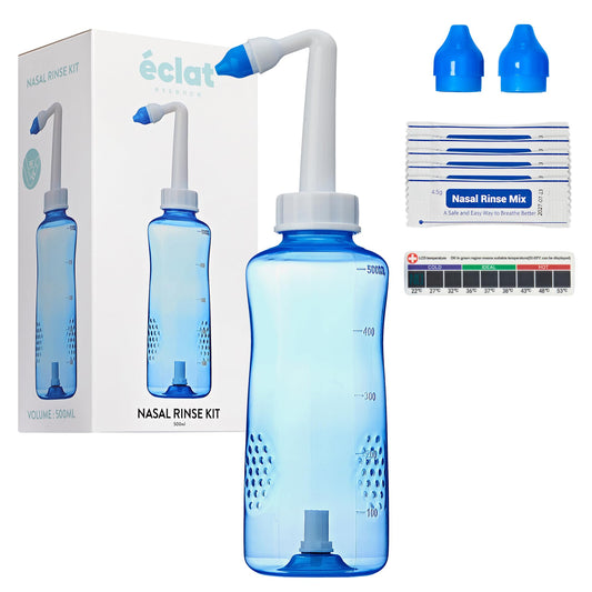 16.9 fl oz (500 mL) Nasal Rinse Kit with Smart Flow Control Valve, 40 Salt Packets, and 2 Nozzles