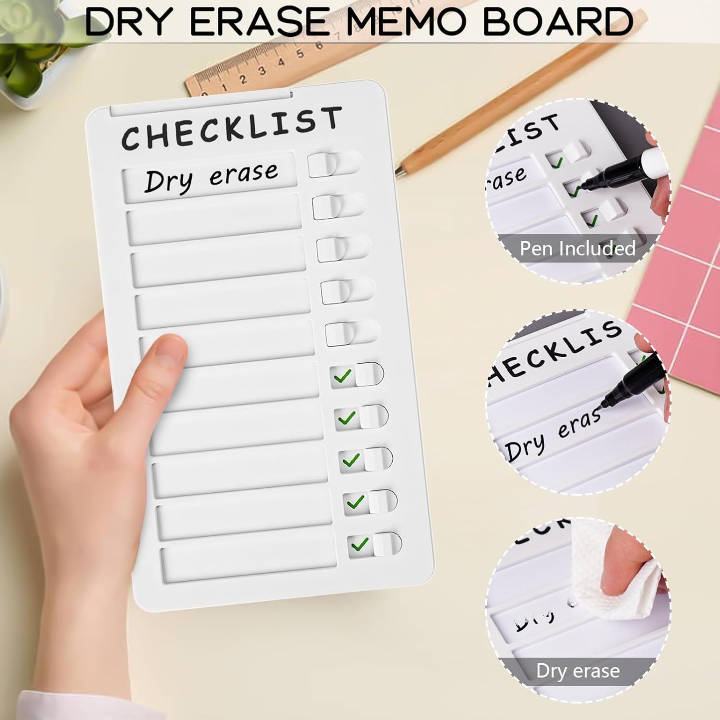 Maximize Daily Tasks: Eco-Friendly Kids Chore Chart with Green Check Mark Feature