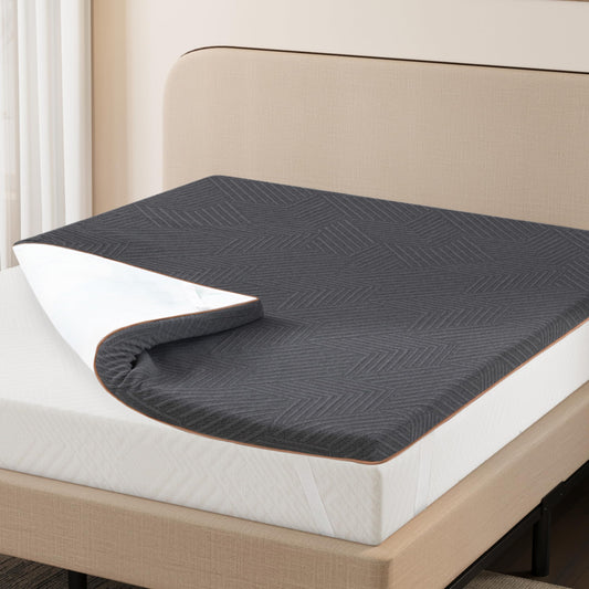 4 Inch (10.2 cm) Full Memory Foam Mattress Topper Full Size, Gel-Infused Bed Topper with Washable Cover, Pressure Relief, 54 x 75 in (137.2 x 190.5 cm)