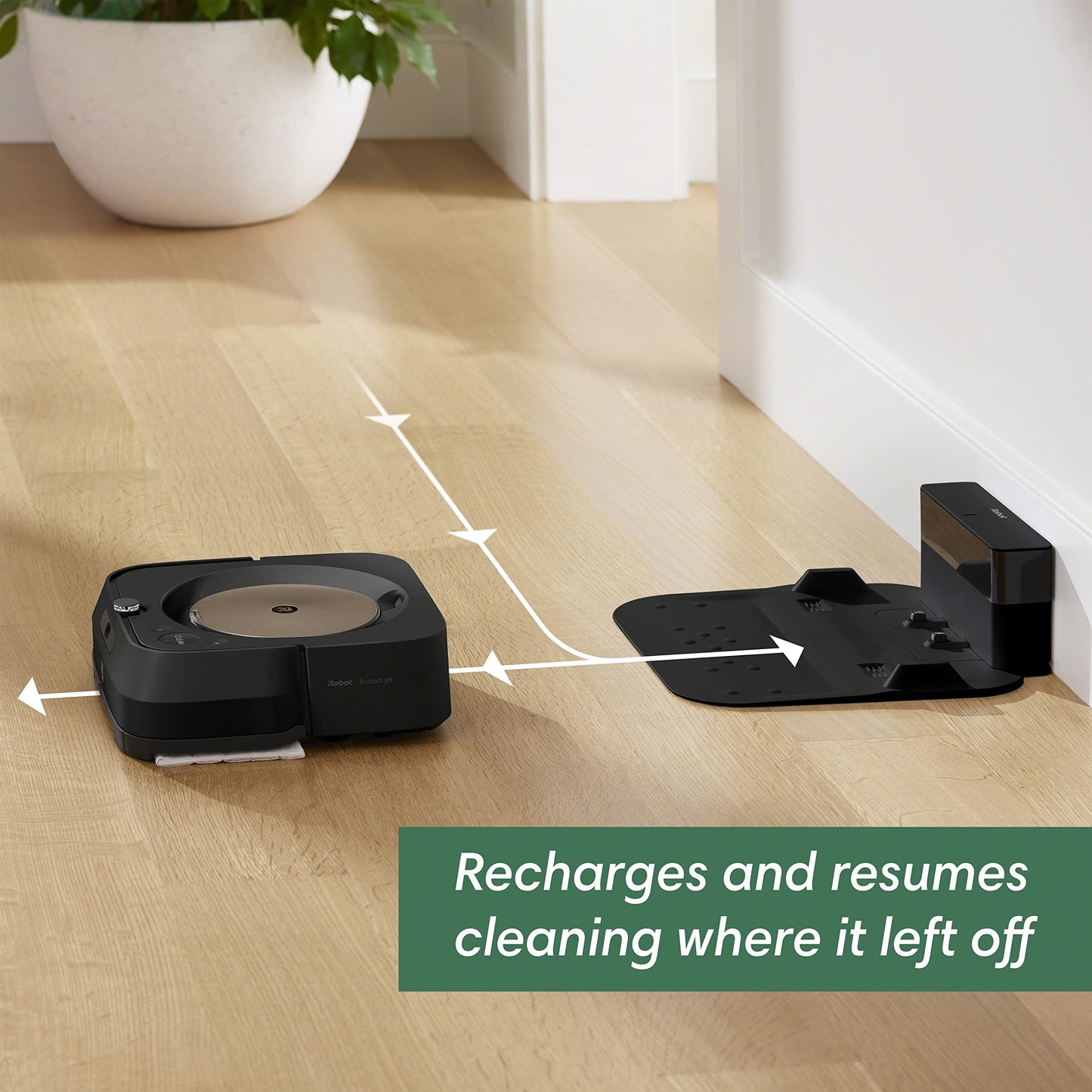 iRobot Braava Jet M6 (6012) Ultimate Robot Mop with Wi-Fi, Precision Jet Spray, Smart Mapping, Alexa and Google Assistant, Black