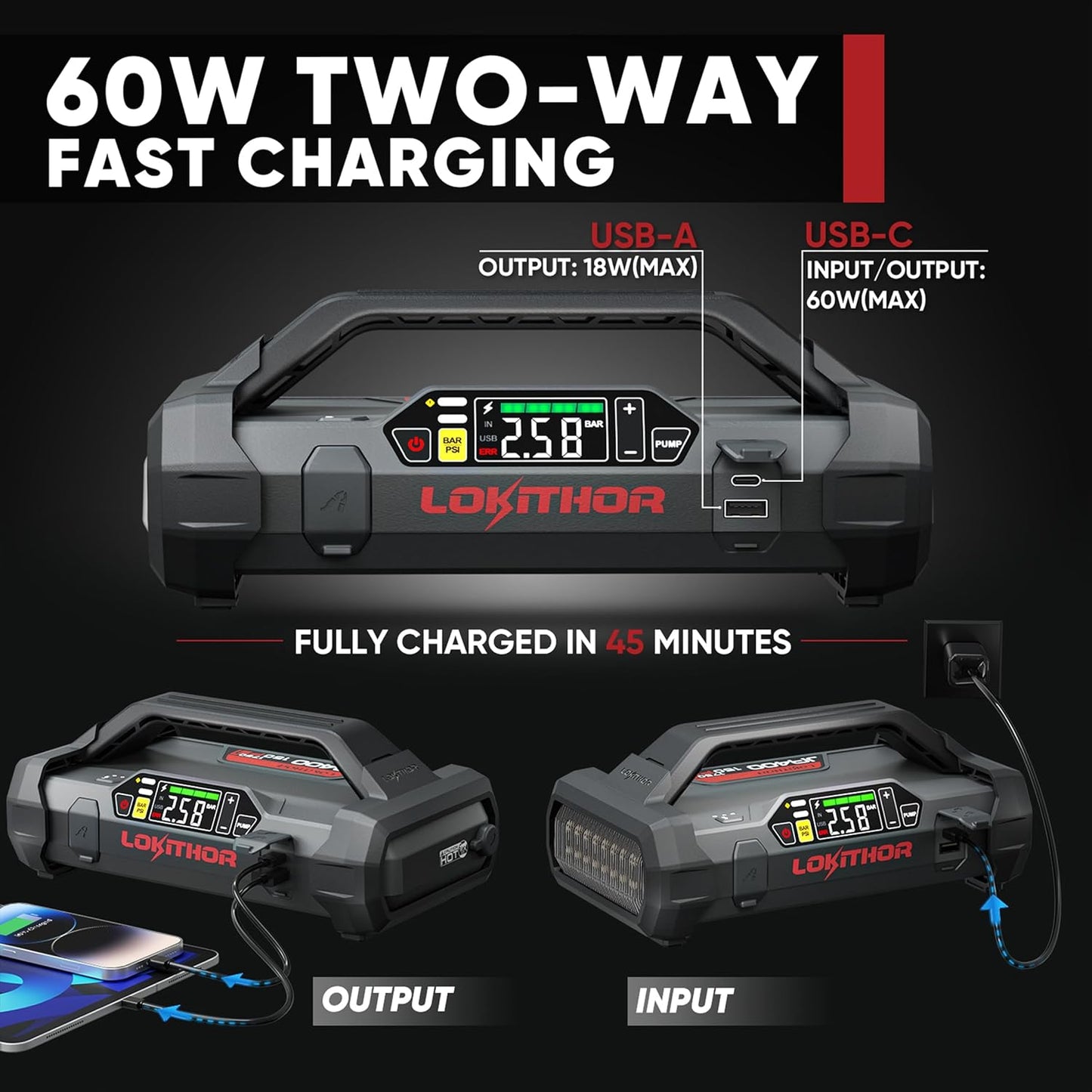 Maximize Your Vehicle's Uptime with Our 12V Jump Starter & Air Compressor for Cars & Trucks