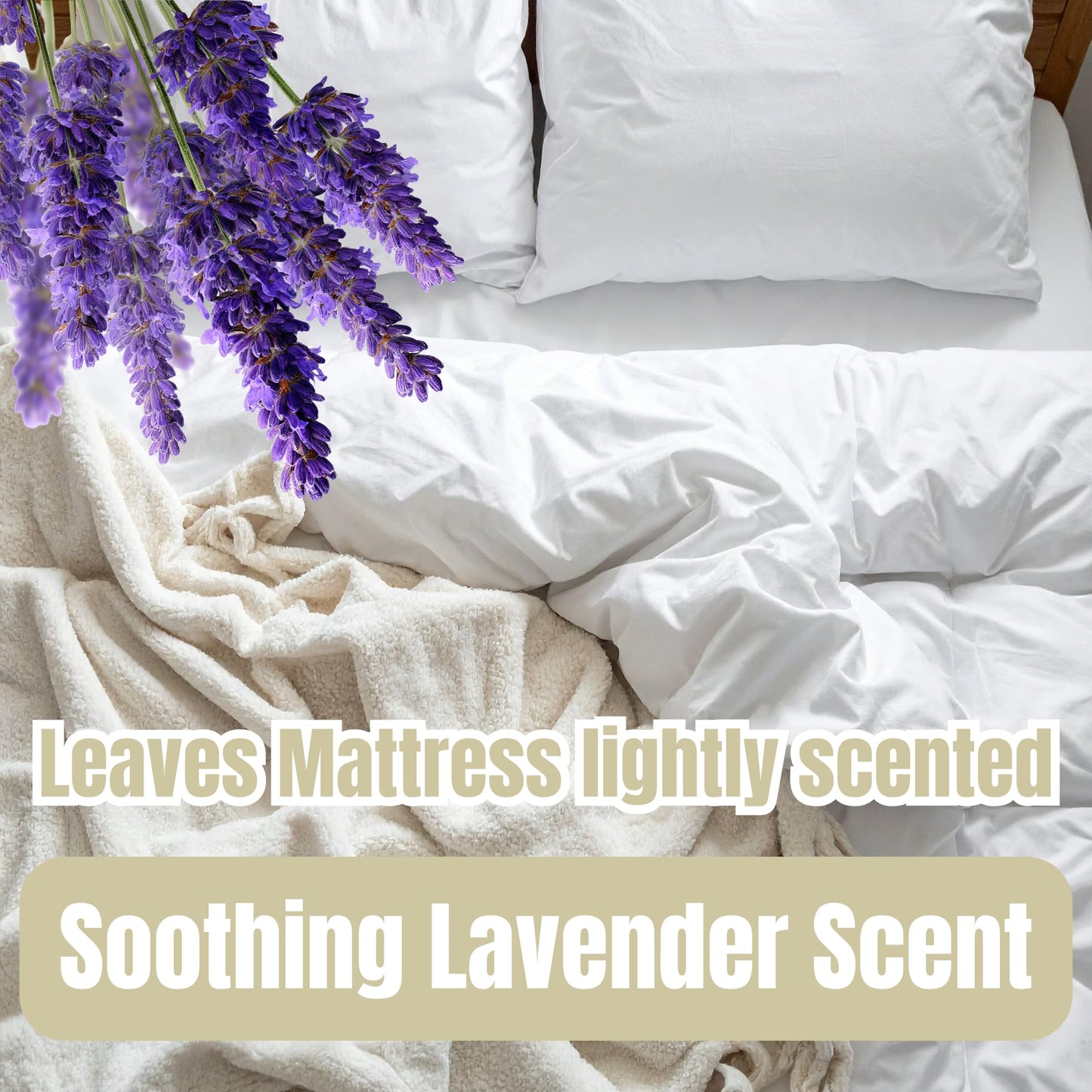 Mattress Cleaner & Deodorizer - Natural Enzyme Stain and Odor Remover - Lavender Scent - 32 fl oz