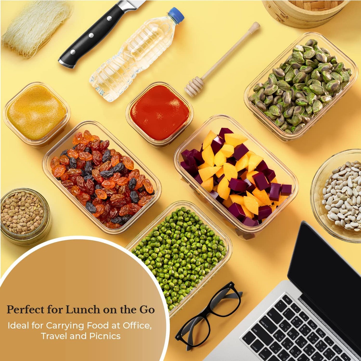 36-Piece BPA-Free Food Storage Set with Airtight Lids & Durable Design