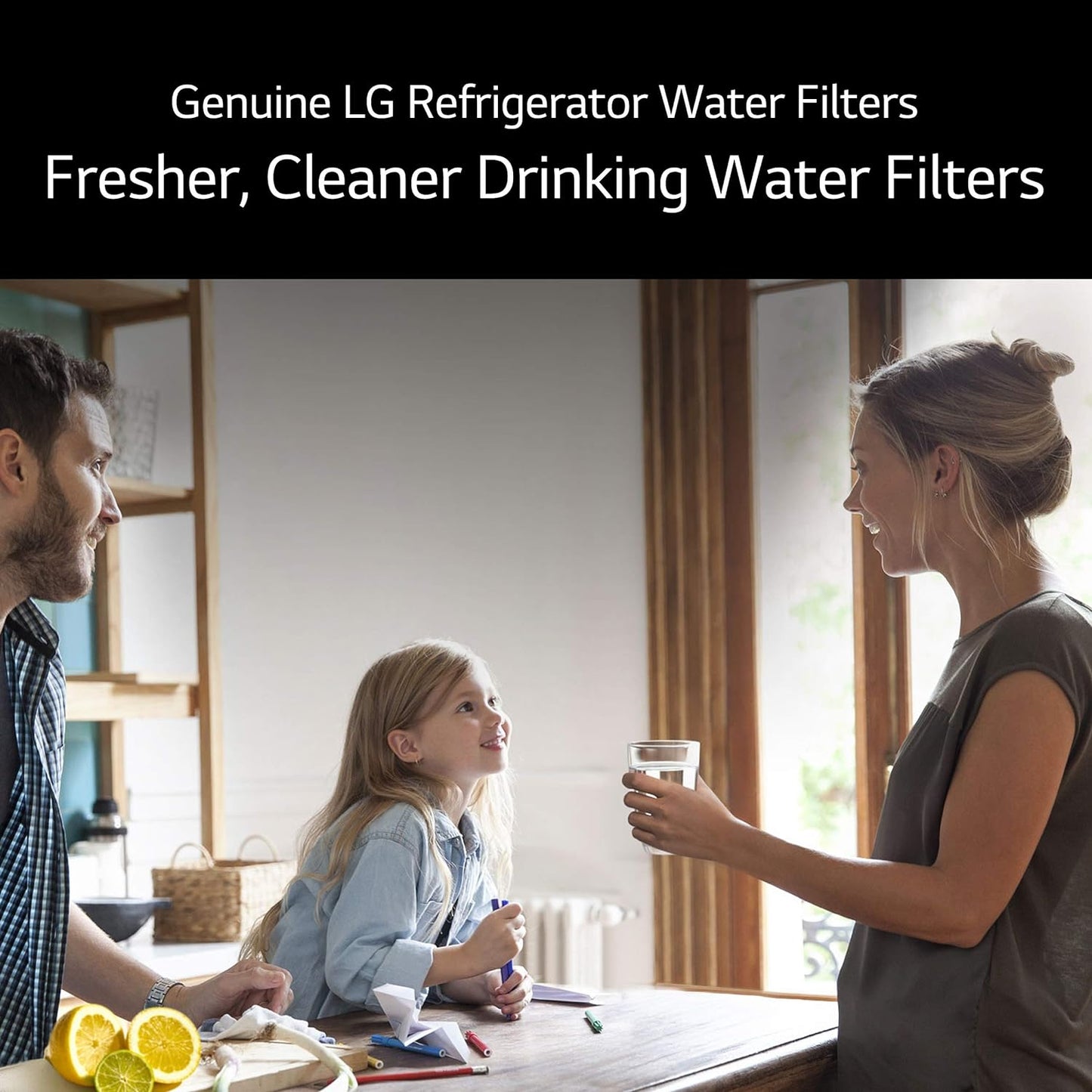 LG LT500P3 Refrigerator Water Filter 3-Pack, NSF Certified for Cleaner, Fresher Tasting Water