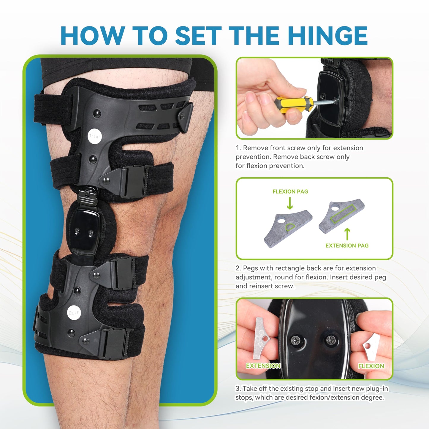 Left Unloader Knee Brace for Arthritis Pain Relief, Adjustable OA Knee Support, Medial/Lateral Stability, Bone-on-Bone Correction