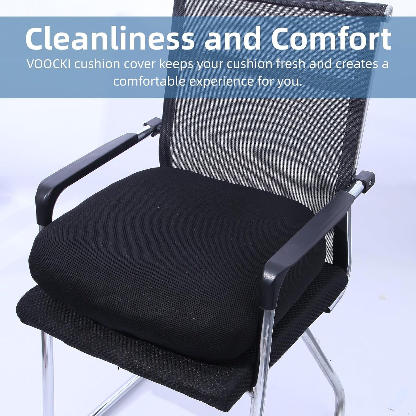 Stretch Car Seat and Office Chair Cushion Cover - Universal, Breathable & Protective