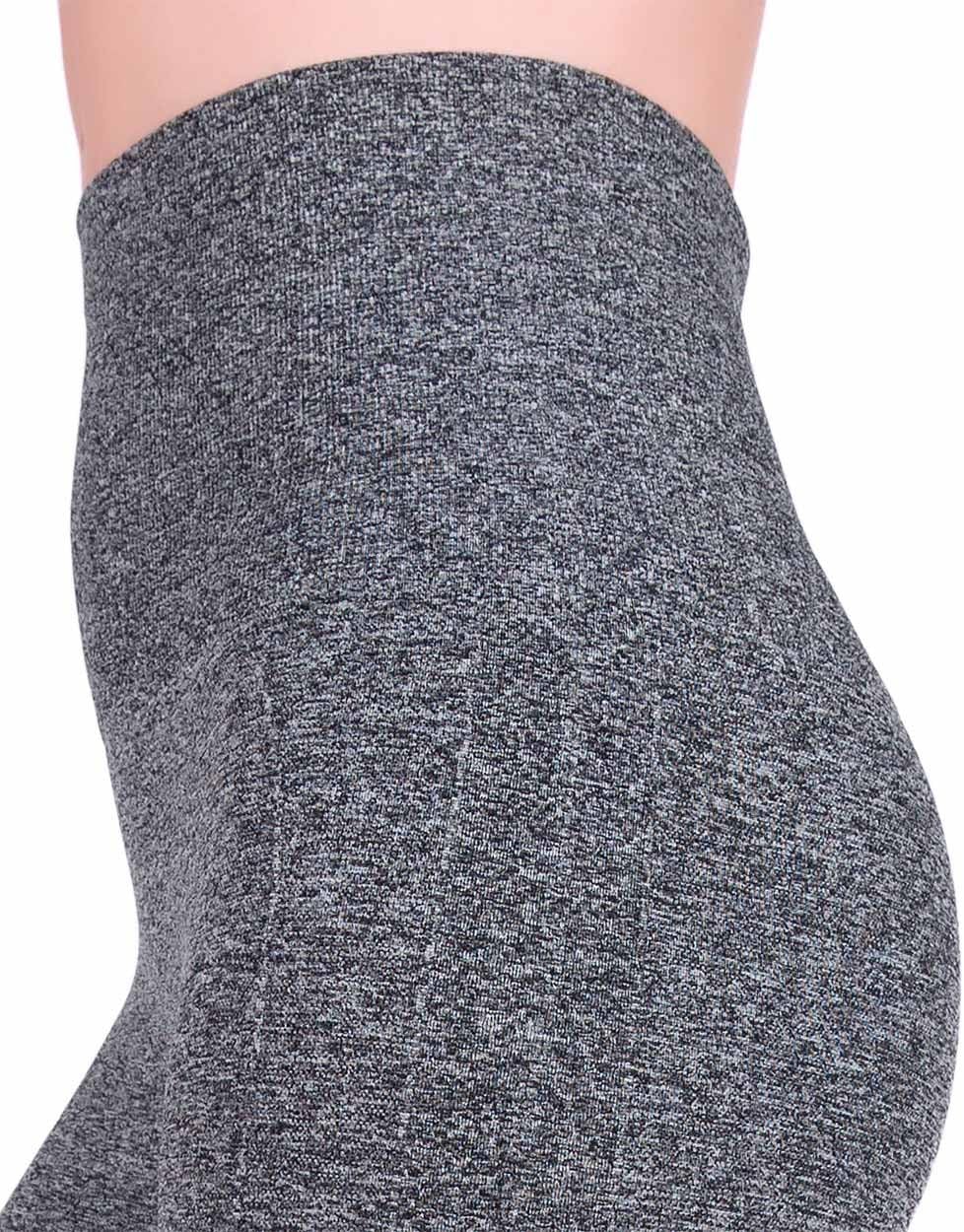 Women's Size M High Waist Heather Gray Biker Shorts - Tummy Control, Seamless Design