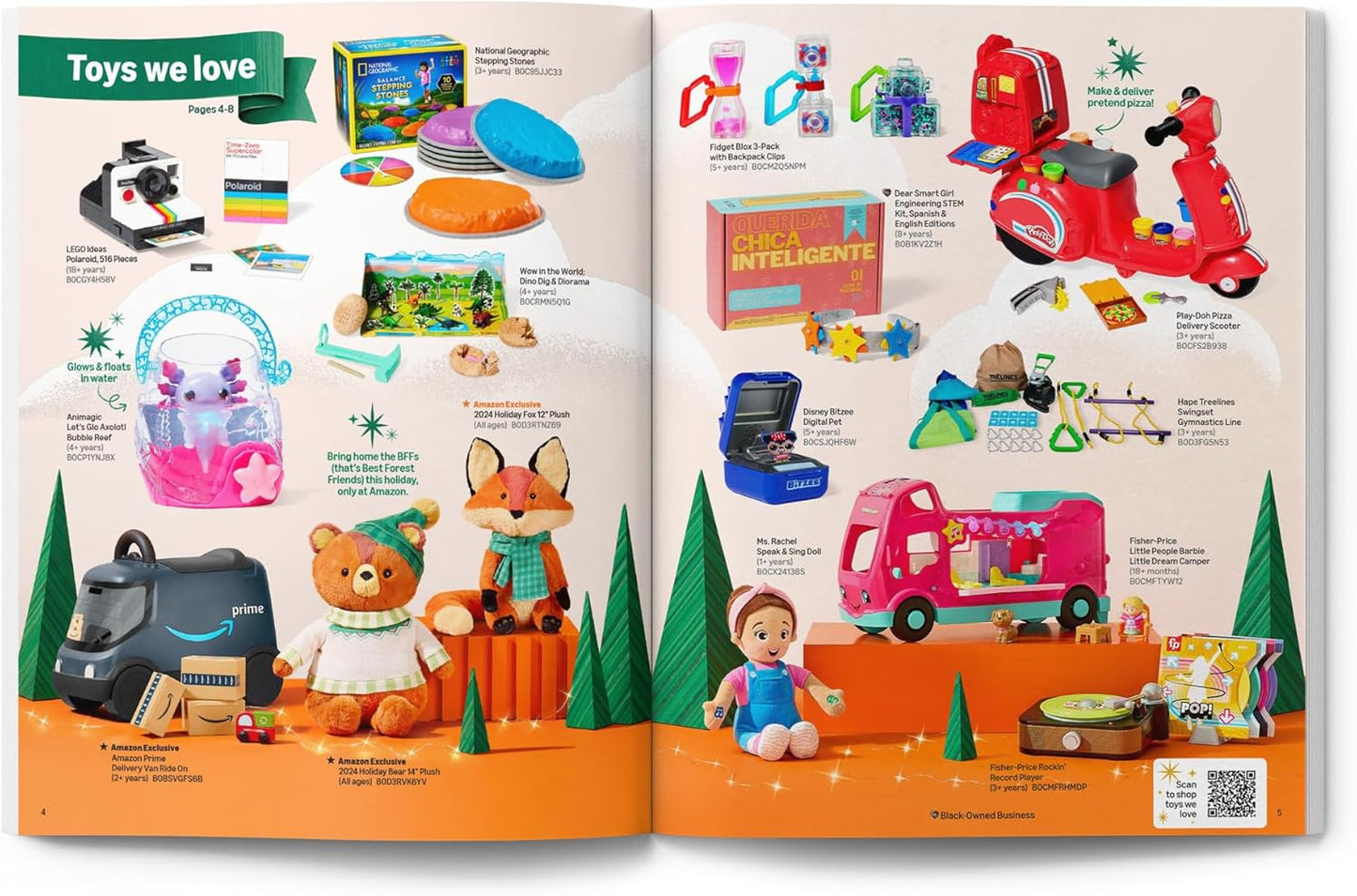 Amazon's 2024 Holiday Kids Gift Book: Share the Joy with Over 700 Toys, Activities & Stickers!