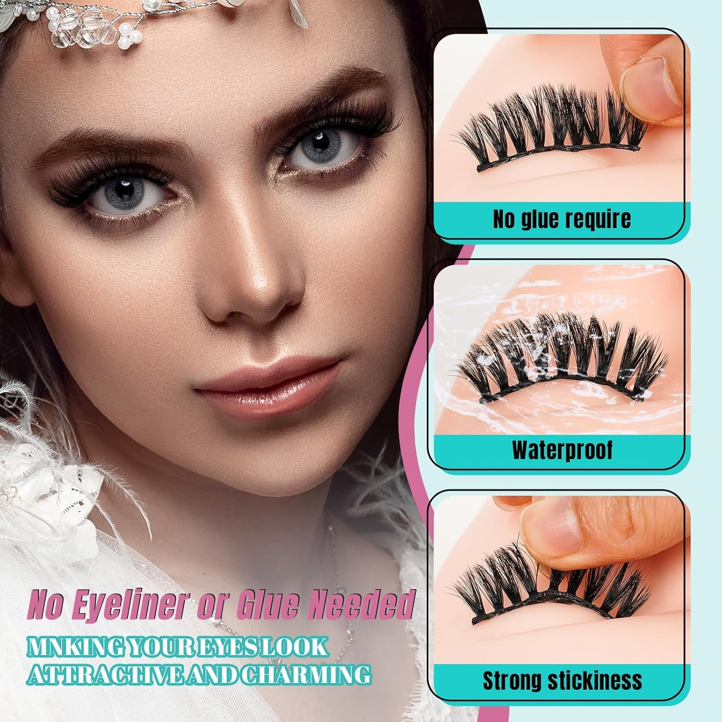 Ultimate Guide to Reusable Self-Adhesive Eyelashes: 8 Pairs with Tweezer, 4 Styles from 8-17mm for Lash Extensions at Home