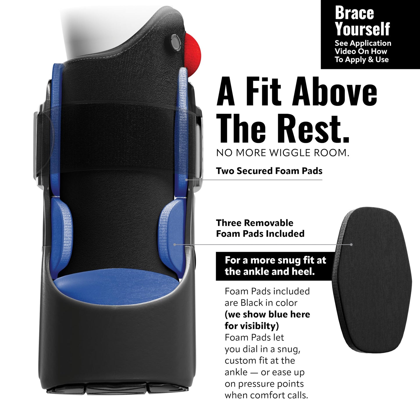 Side Pump Fracture Boot - Medical Grade Air Cam Walker for Sprains and Post-Op Recovery - Large