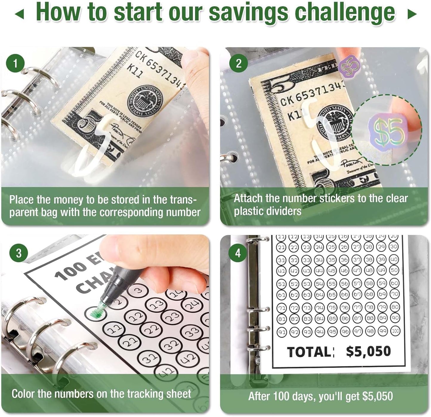 Maximize Your Savings with a 100-Day Money Saving Challenge Envelope Binder