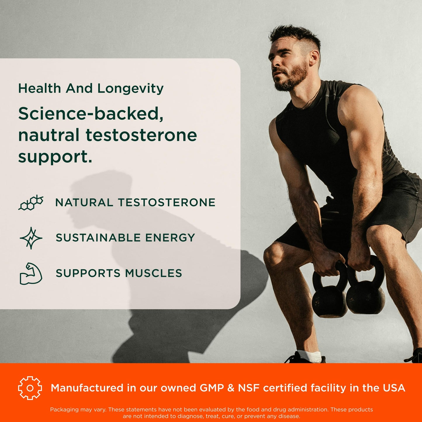 The Genius Brand Test Black Label Testosterone Supplement for Men - Muscle & Energy Support, 120 Capsules