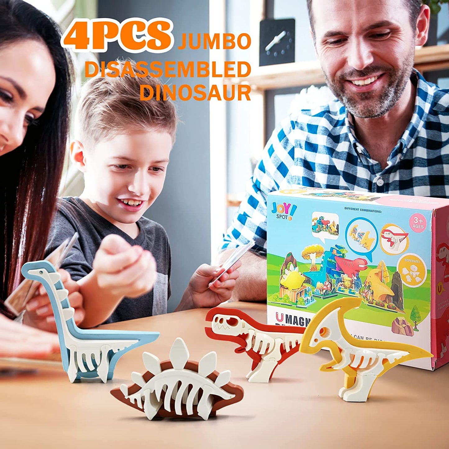 3D Magnetic Dinosaurs Toy Play Set for Toddlers Learning & Development