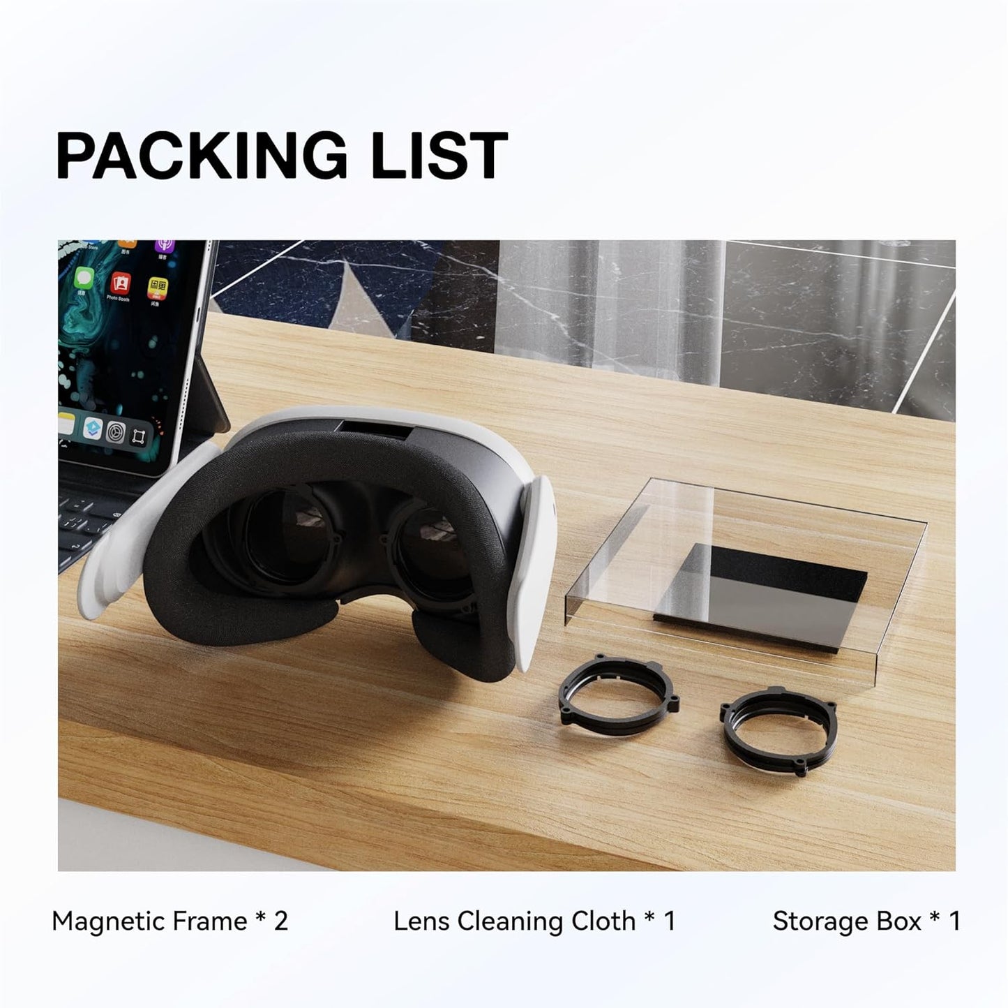 Magnetic Frame Lens Inserts for Meta Quest 3 - VR Accessories & Lens Protector