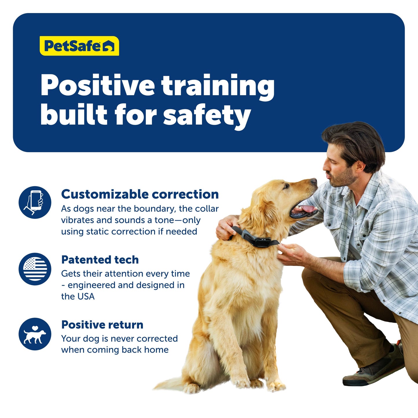 PetSafe Guardian GPS 2.0 Dog Fence + Real-Time Tracking System, Wireless Custom Boundaries, Waterproof Rechargeable Collar, Tone/Vibration/Static Levels, Subscription Required