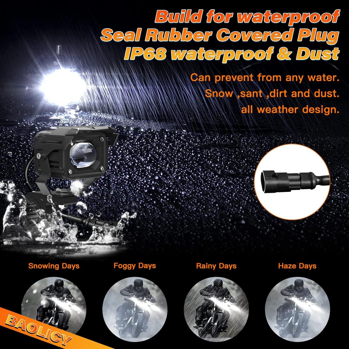 LED Motorcycle Spot & Fog Lights: Bright, Durable, Easy Install