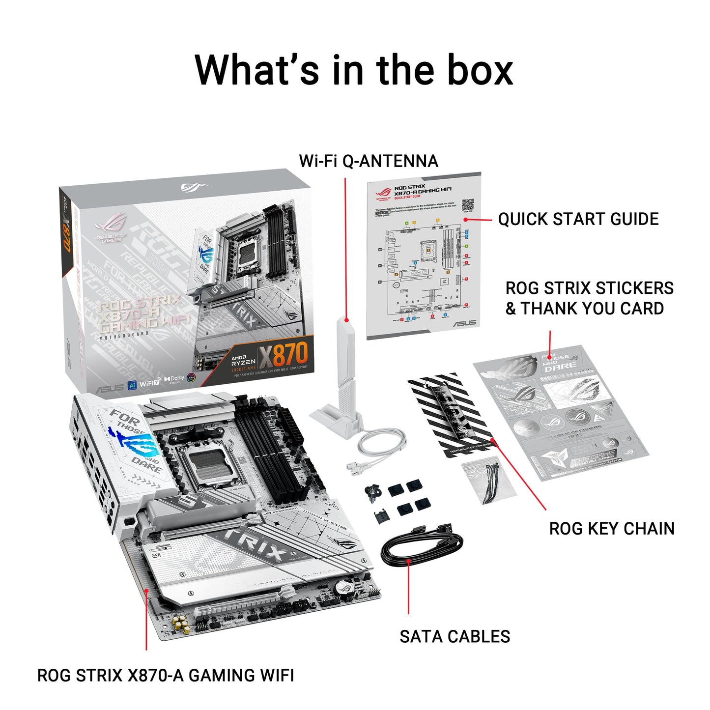 ASUS ROG Strix X870-A Gaming WiFi AMD AM5 ATX Motherboard