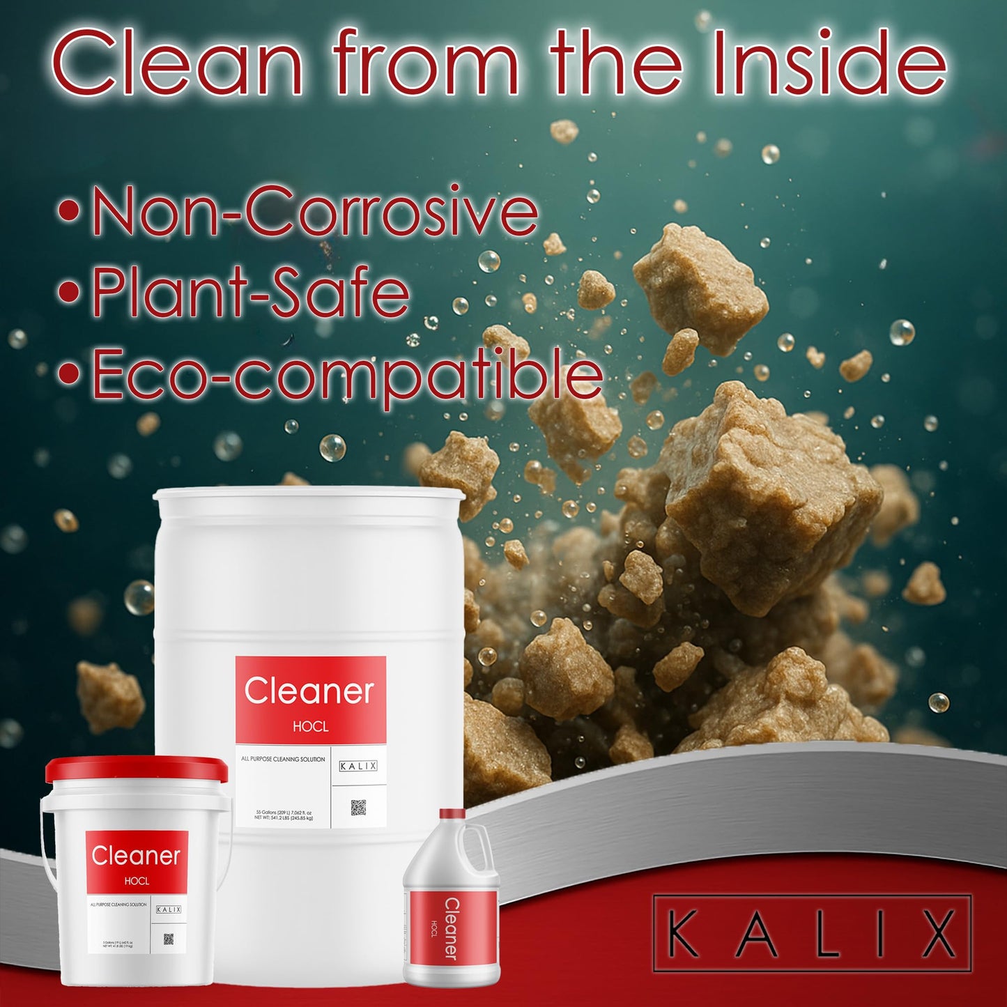 Hypochlorous Acid Cleaner for Hydroponic and Fertigation Equipment - 1 Gallon