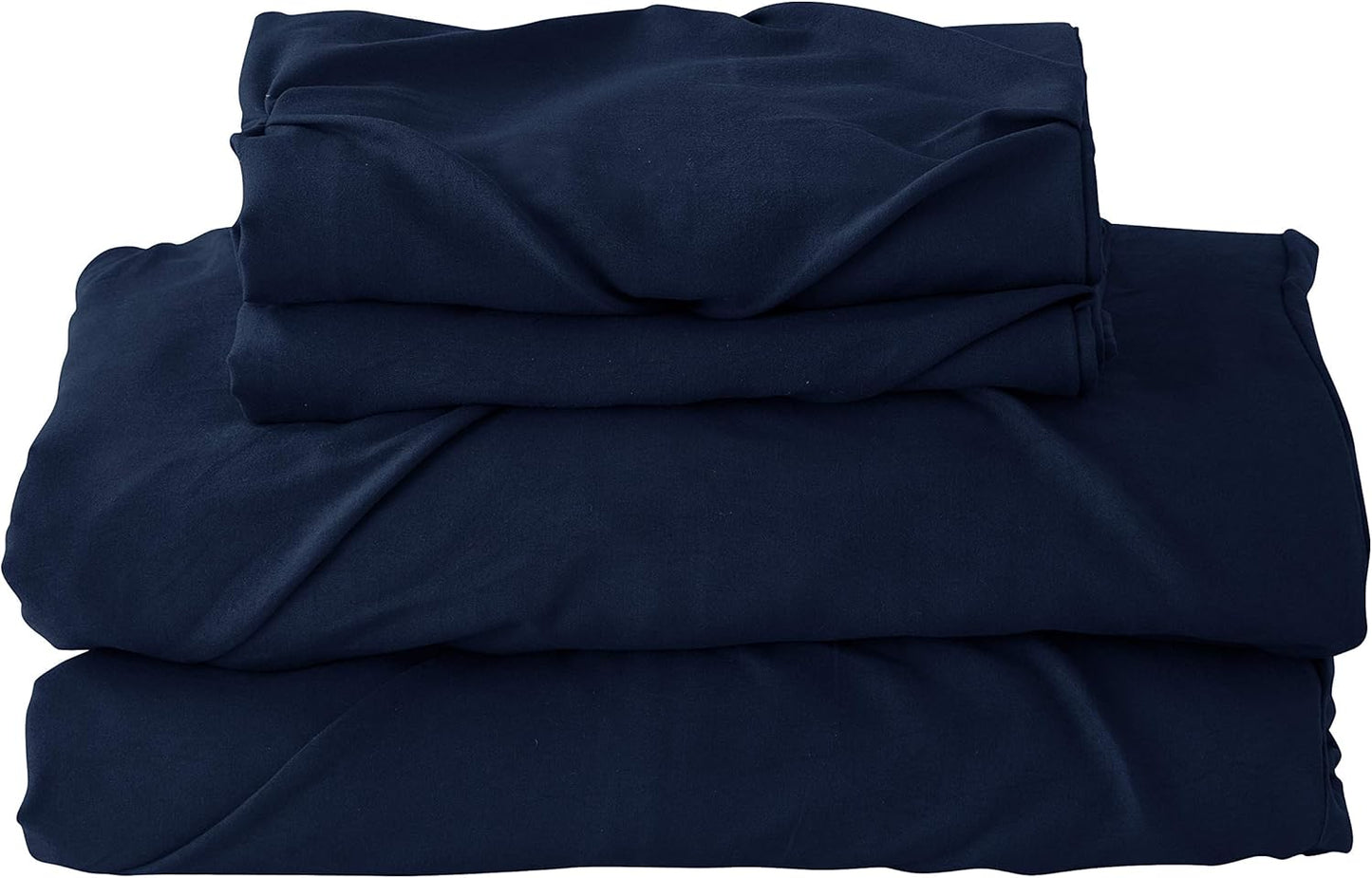 Navy Queen Size 3-Piece Duvet Cover Set – Soft, Luxurious Pinch Pleat Design