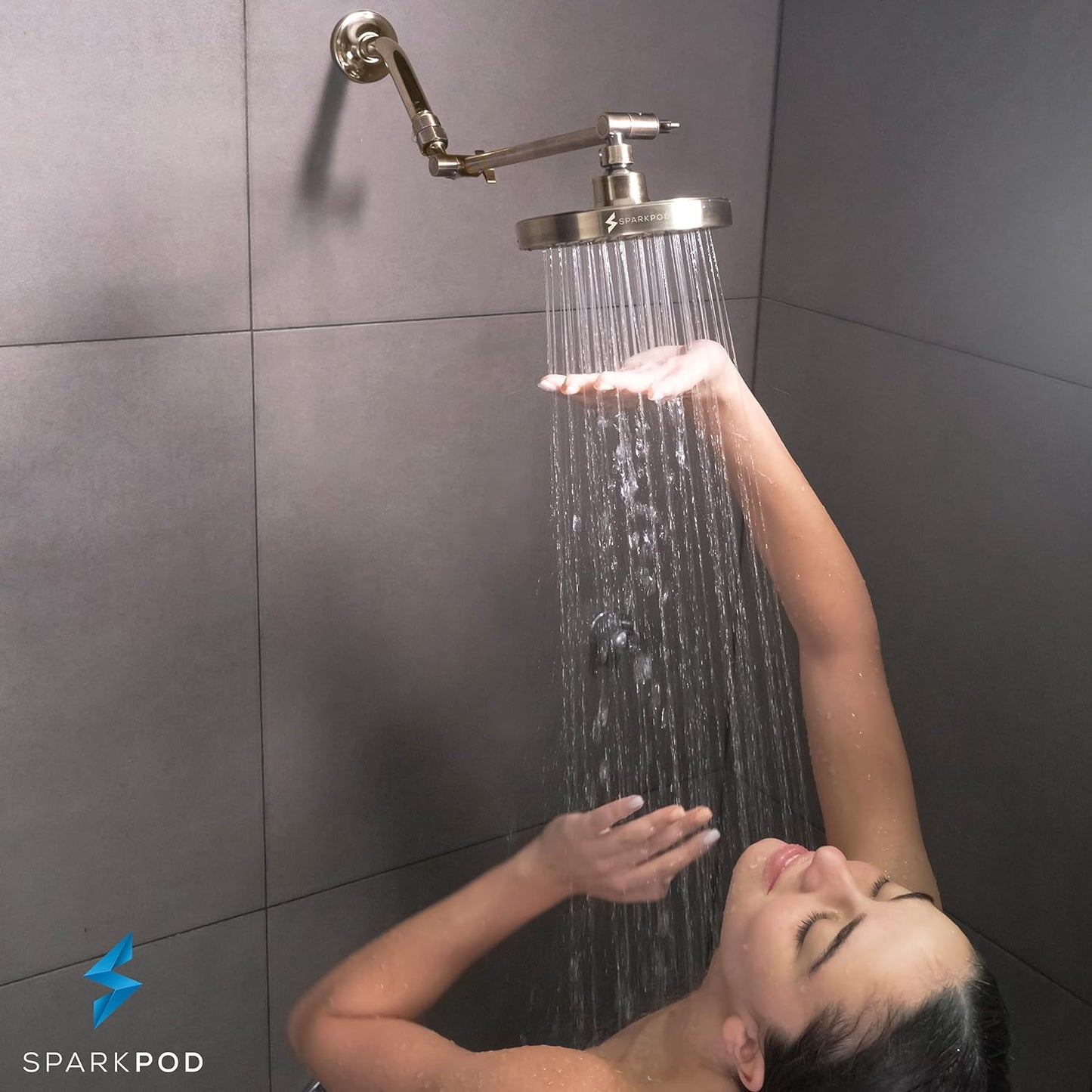 High-Pressure 6 Inch Antique Brass Rainfall Shower Head - Luxury Design with Easy Install